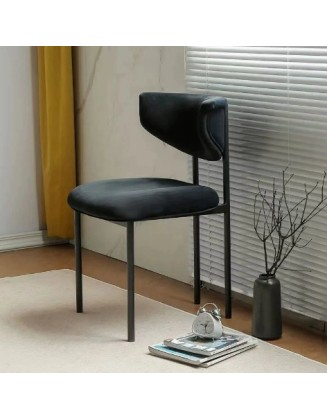 Creamy style minimalist dining chair for small family homes