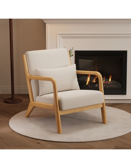 Modern minimalist bedroom recliner for relaxation and comfort