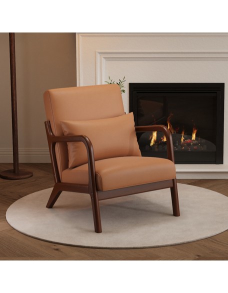 Modern minimalist bedroom recliner for relaxation and comfort