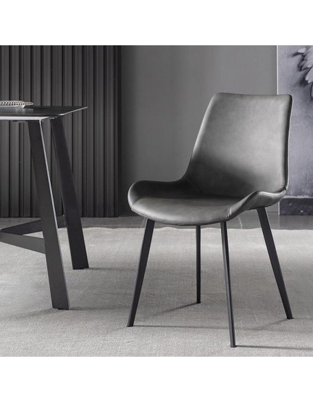 Luxury-modern minimalist iron-backed chair